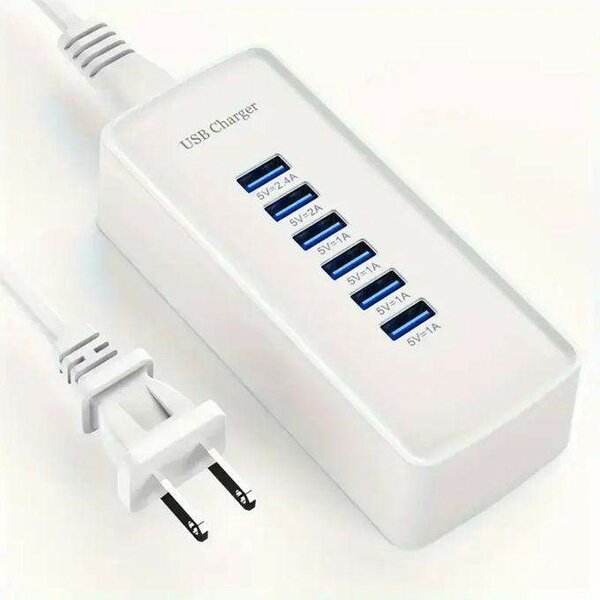 Chargeur USB 6 ports