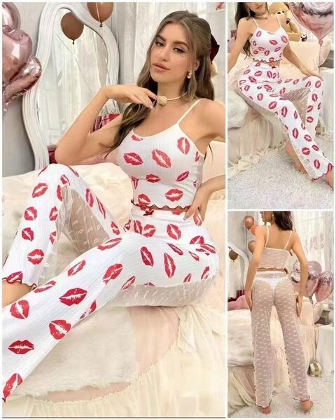 Pyjama chic à motifs