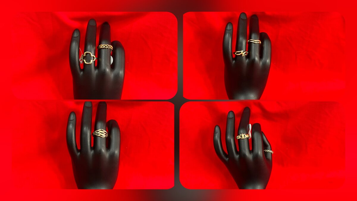 Bague fantaisie dorée