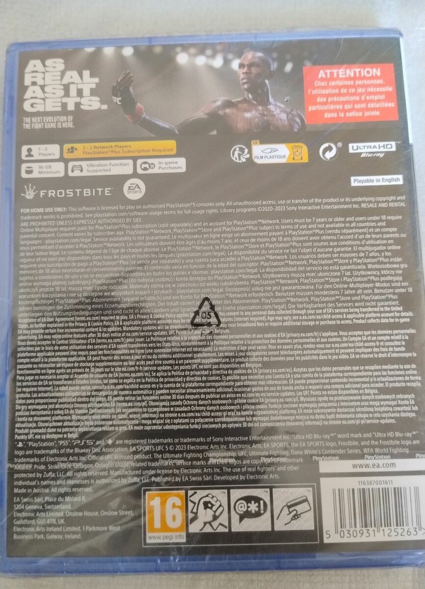 Jeu PS5 EA Sports UFC 5