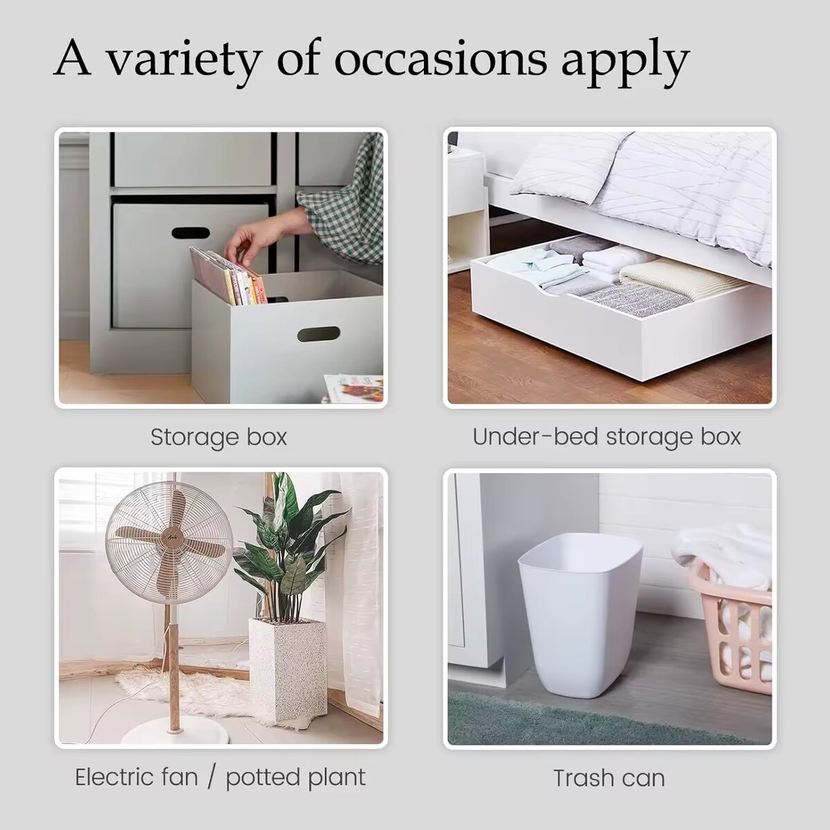 Mini roulettes adhésives