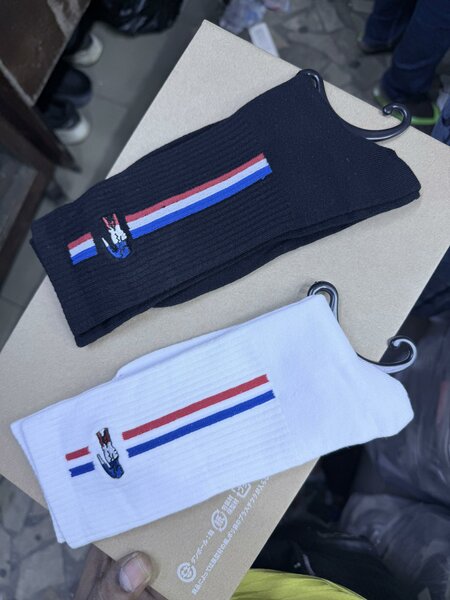 Chaussettes sport rayées