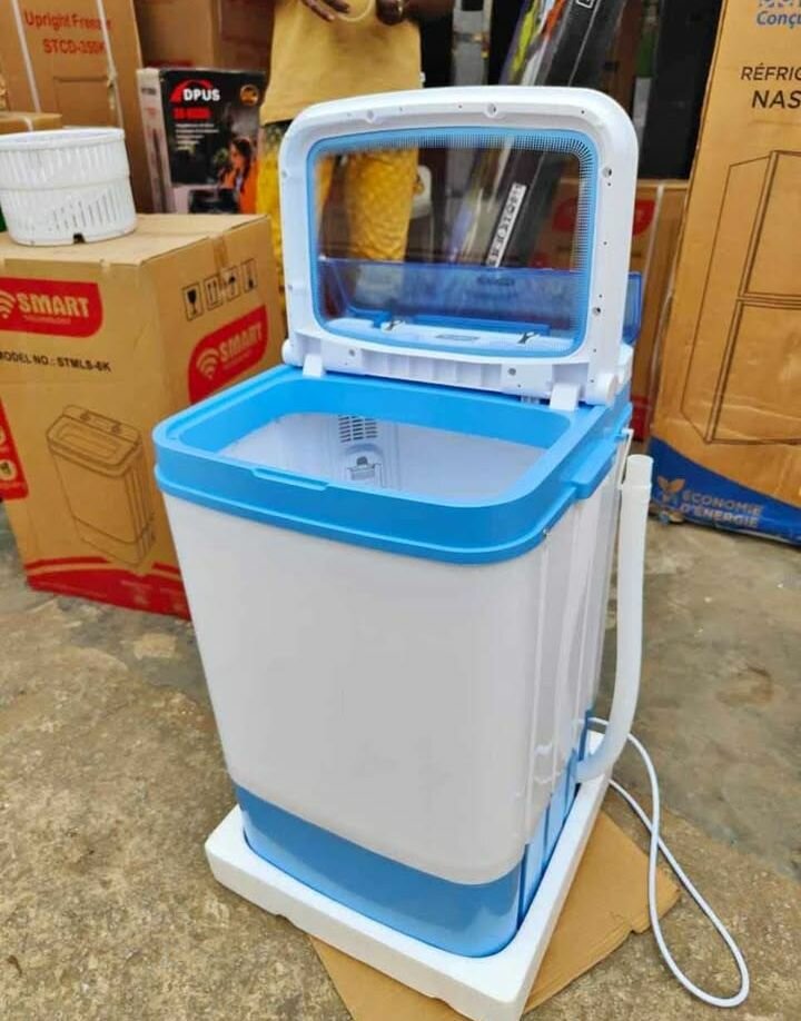 Mini lave-linge compact bleu