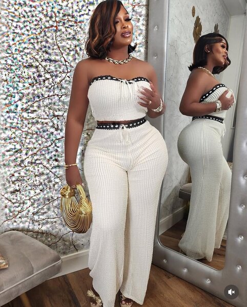 Ensemble Élégant Femme Blanc