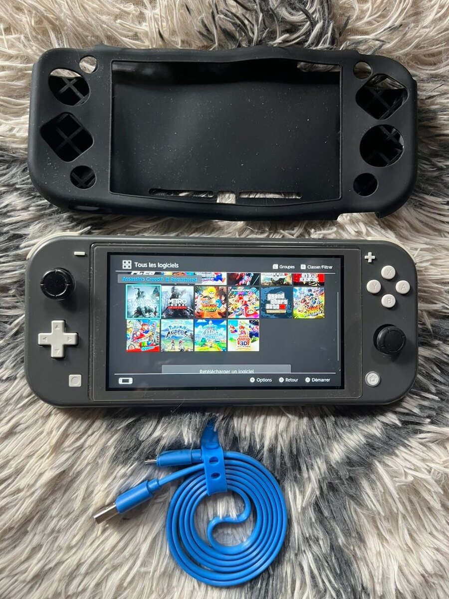 Console portable avec étui