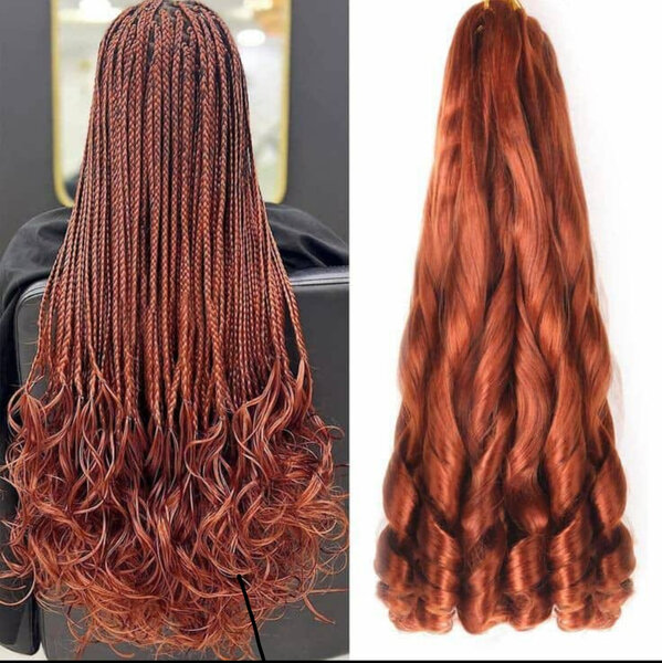 Tresses Ondulées Rouges