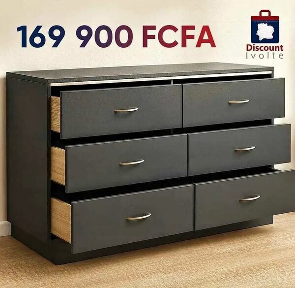 Commode moderne à 6 tiroirs