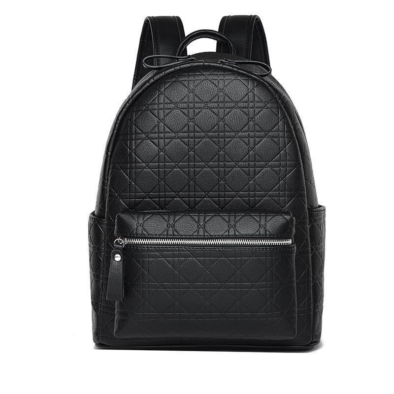 Sac à dos en cuir noir élégant