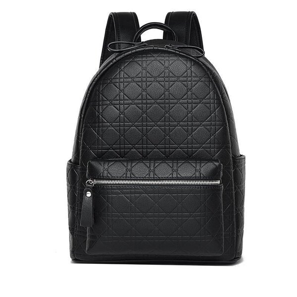 Sac à dos en cuir noir élégant