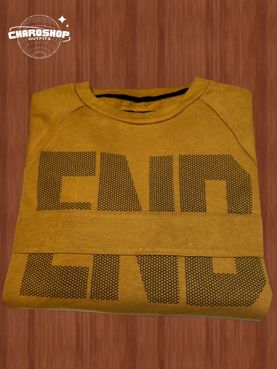 Sweatshirt brun à motif