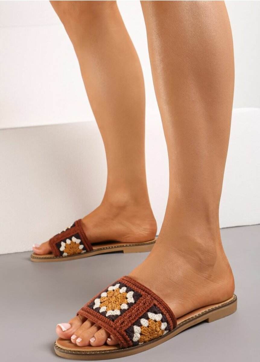 Sandales crochet bohèmes femme