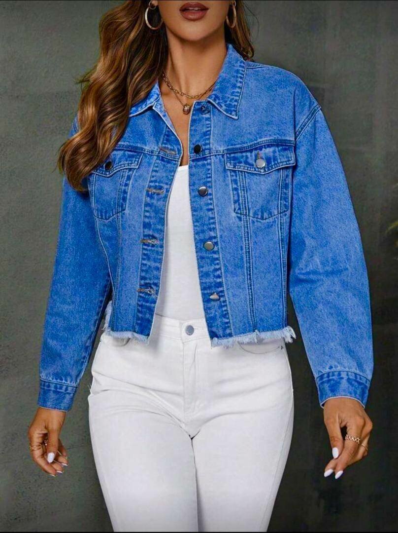 Veste en jean femme capuche