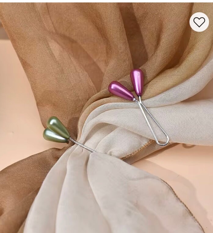 Épingles à cheveux perlées colorées