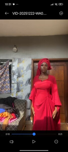 Ensemble robe et foulard africain