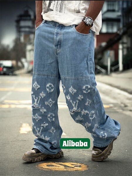 Jeans baggy tendance homme