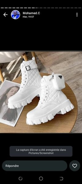 Bottes Chunky avec Pochette