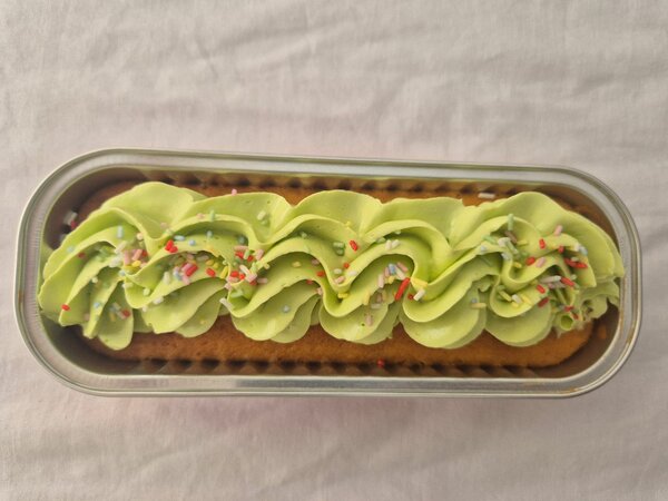 Cake en boîte avec glaçage