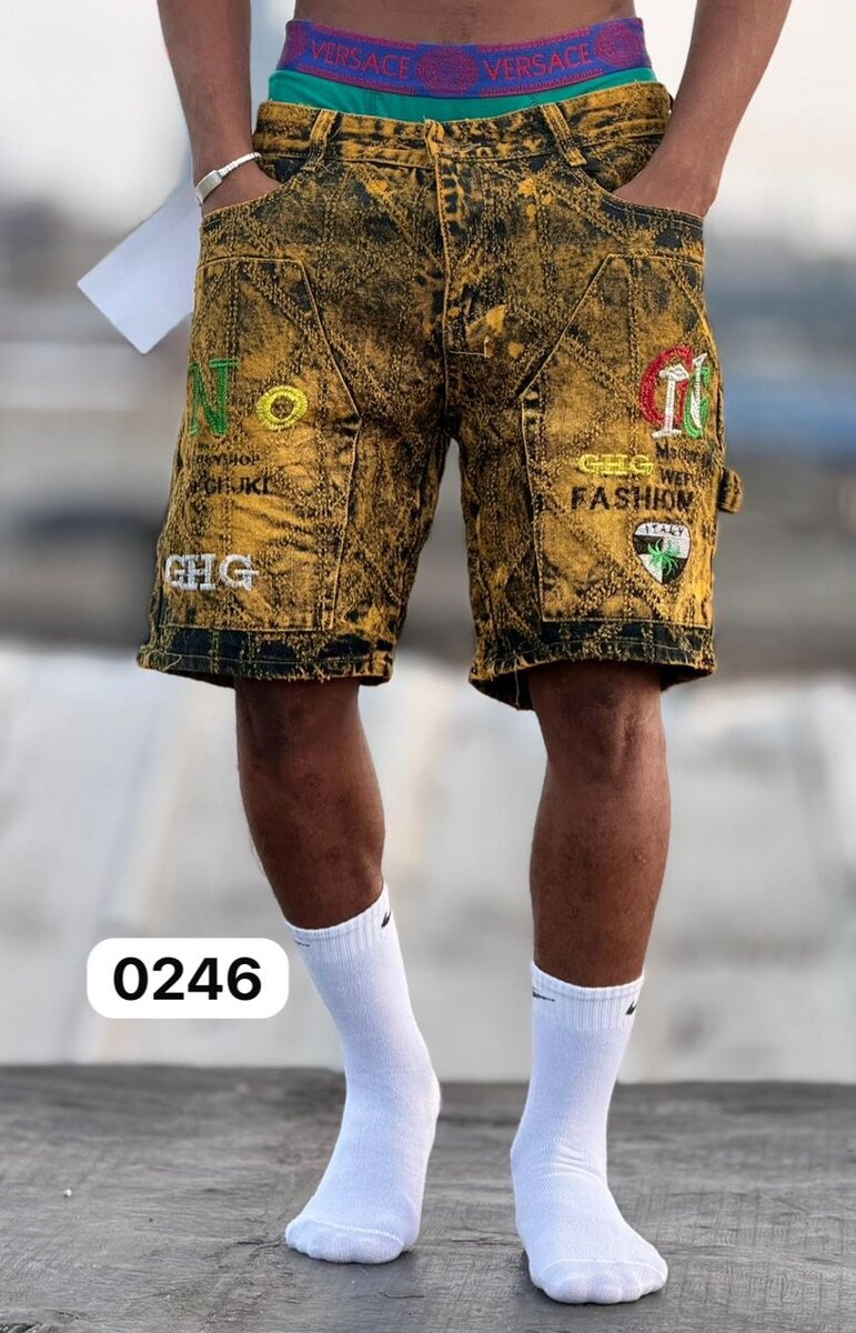 Shorts en jean décontractés homme