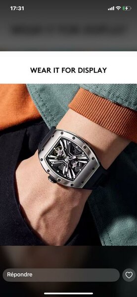 Montre mécanique élégante