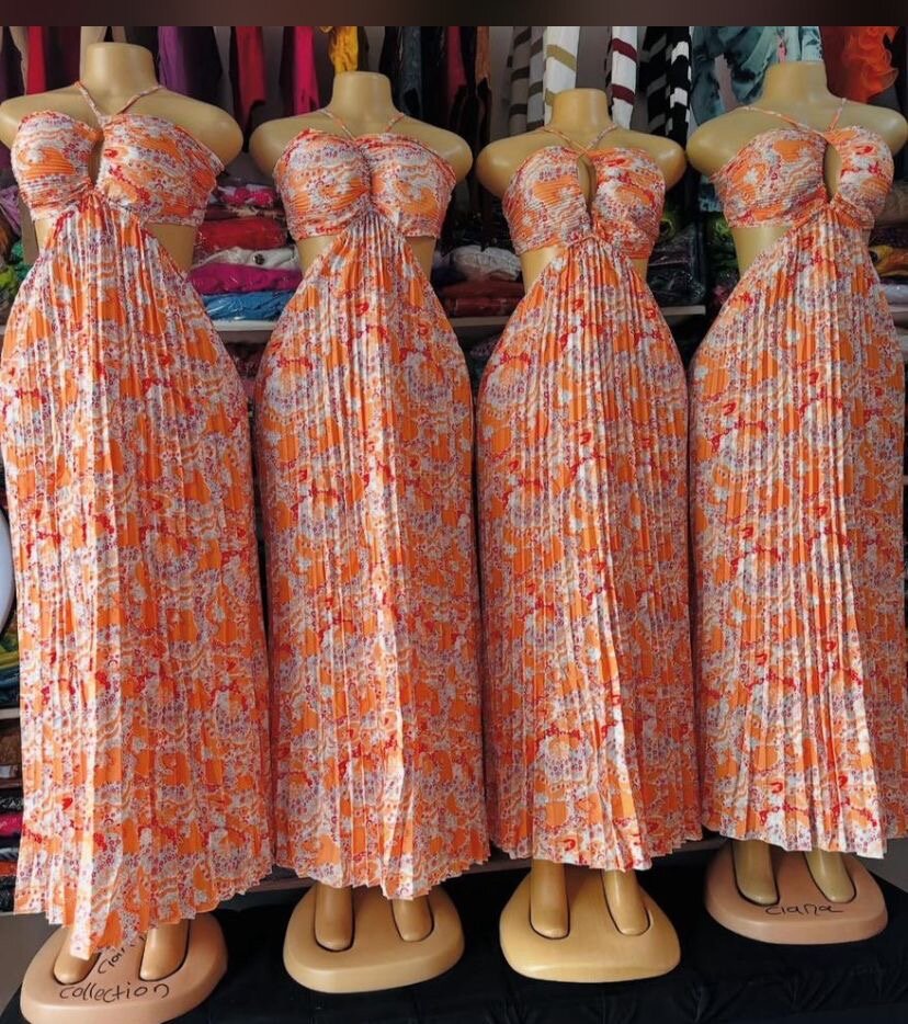 Robe longue fleurie pour femme