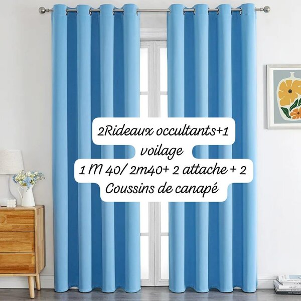 Rideaux Occultants Bleu