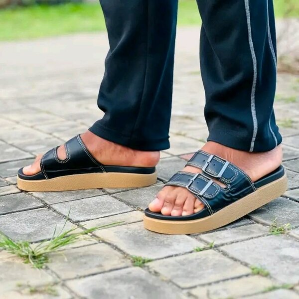 Sandales en cuir confortables