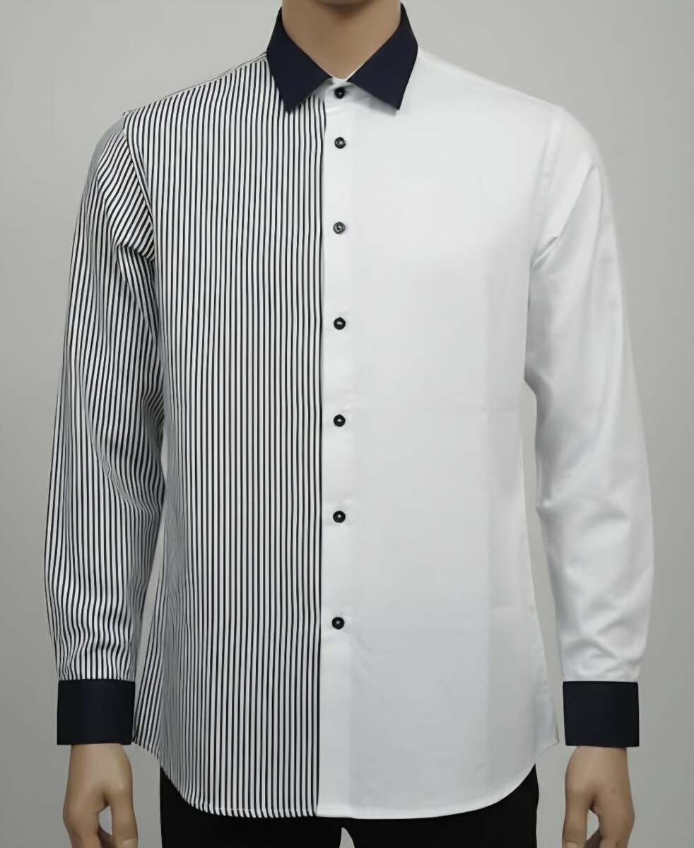Chemise Homme Bicolore Élégante