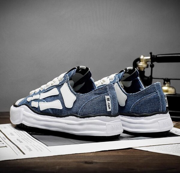Baskets Denim Skull Style