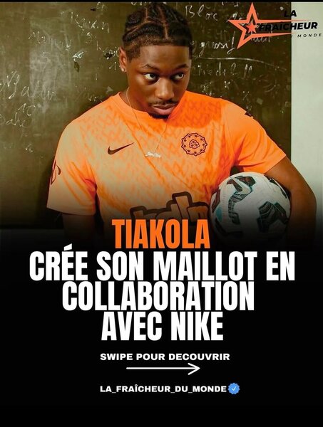 Maillot de football orange Nike