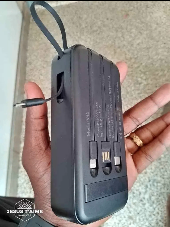 Power bank 20000mAh rapide