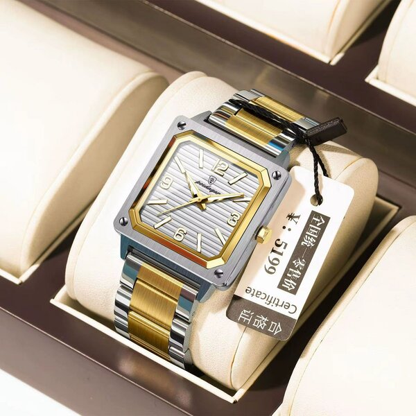 Montre homme luxe bicolore