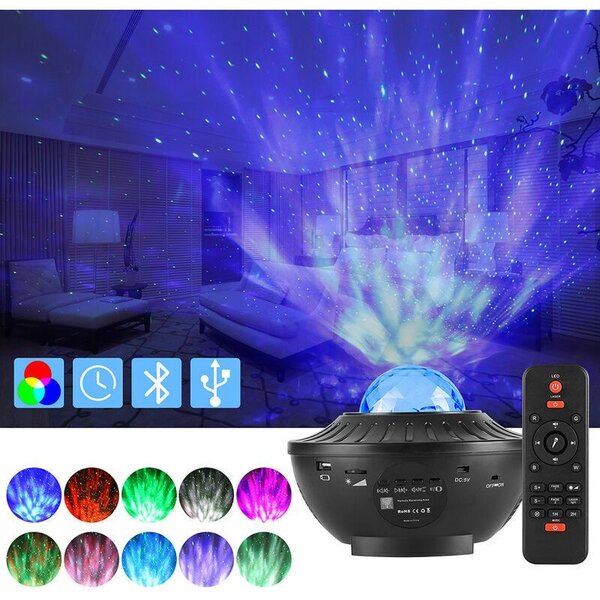 Projecteur Étoile LED Musique Bluetooth