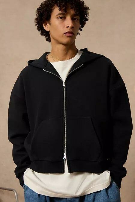 Veste à capuche zippée homme