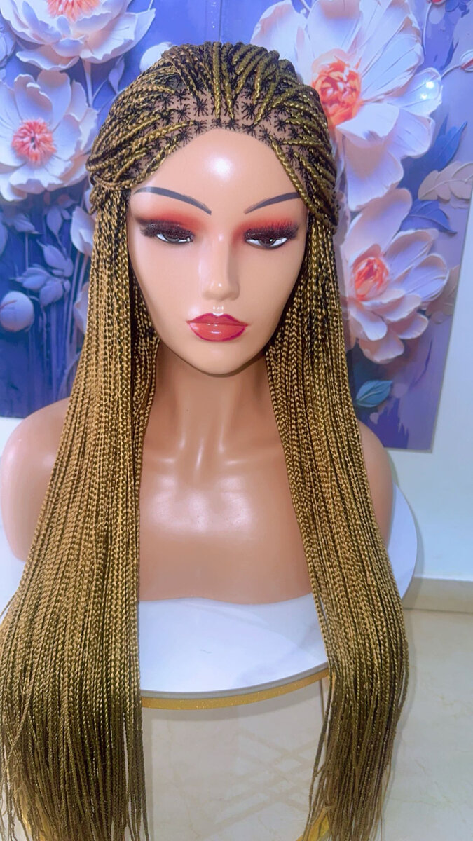 Perruque Tressée Longue Élégante