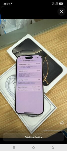 iPhone 14 Pro Max 256Go Gris