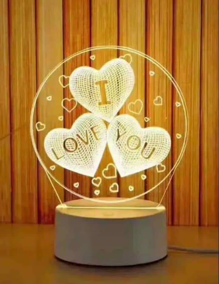 Lampe décorative en forme de cœur