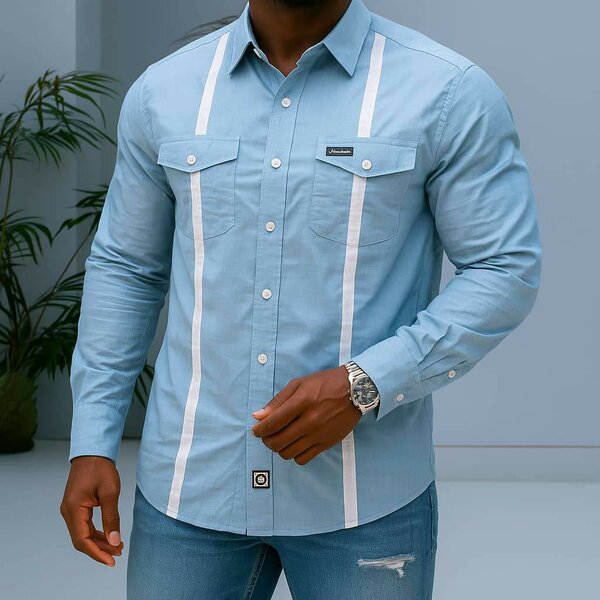 Chemise Bleu Homme Élégante