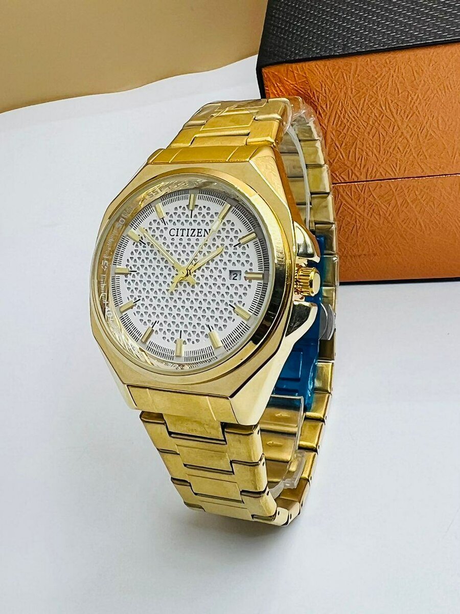 Montre Homme Luxe Dorée