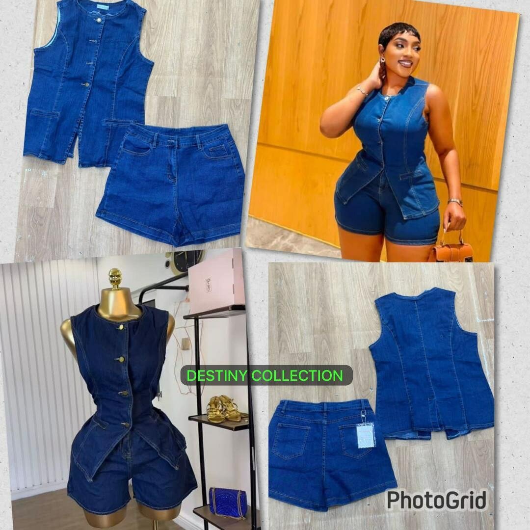 Ensemble short en jean chic