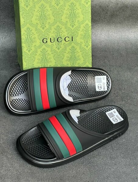 Claquettes Gucci vert/rouge originales (39-45)