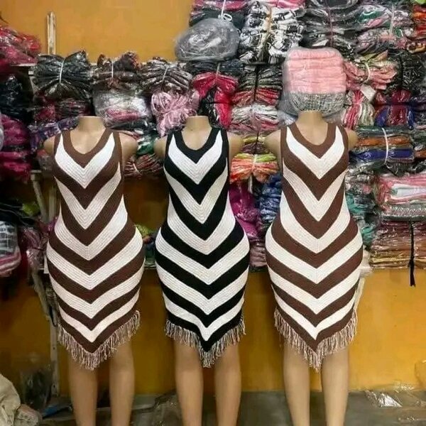 Robe en crochet à motifs