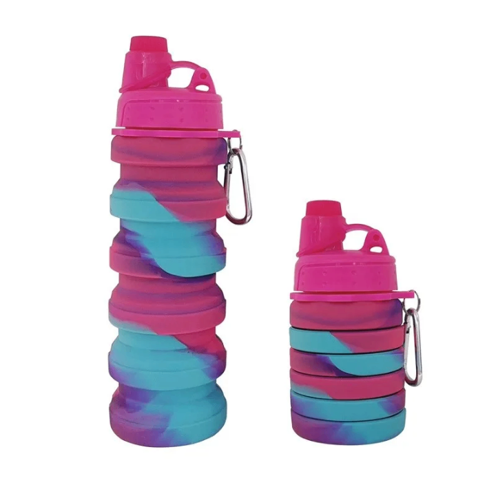 Bouteille d'eau pliable silicone