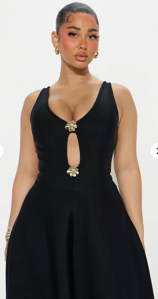 Robe noire élégante soirée