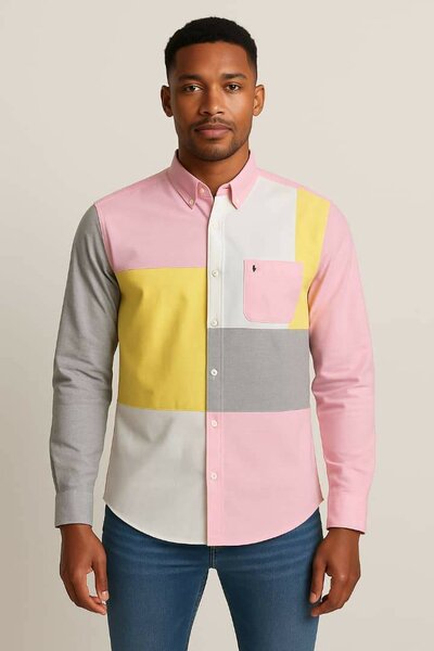Chemise multicolore homme