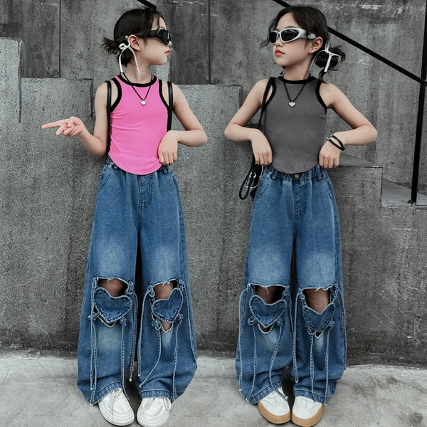 Jeans larges pour enfants