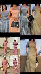 Robe Longue Rayée Élégante