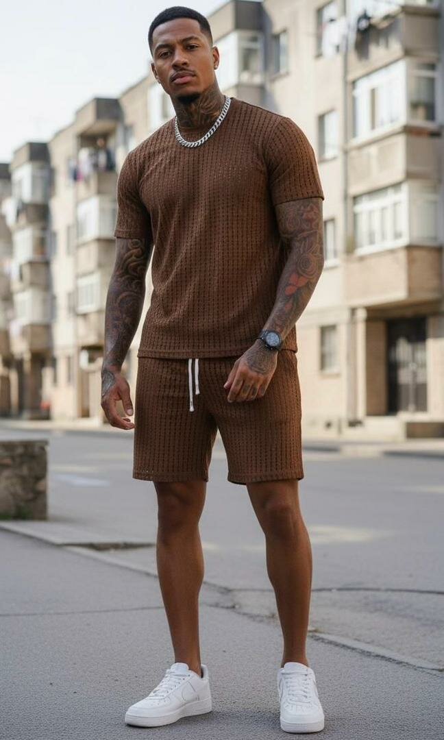 Ensemble décontracté marron