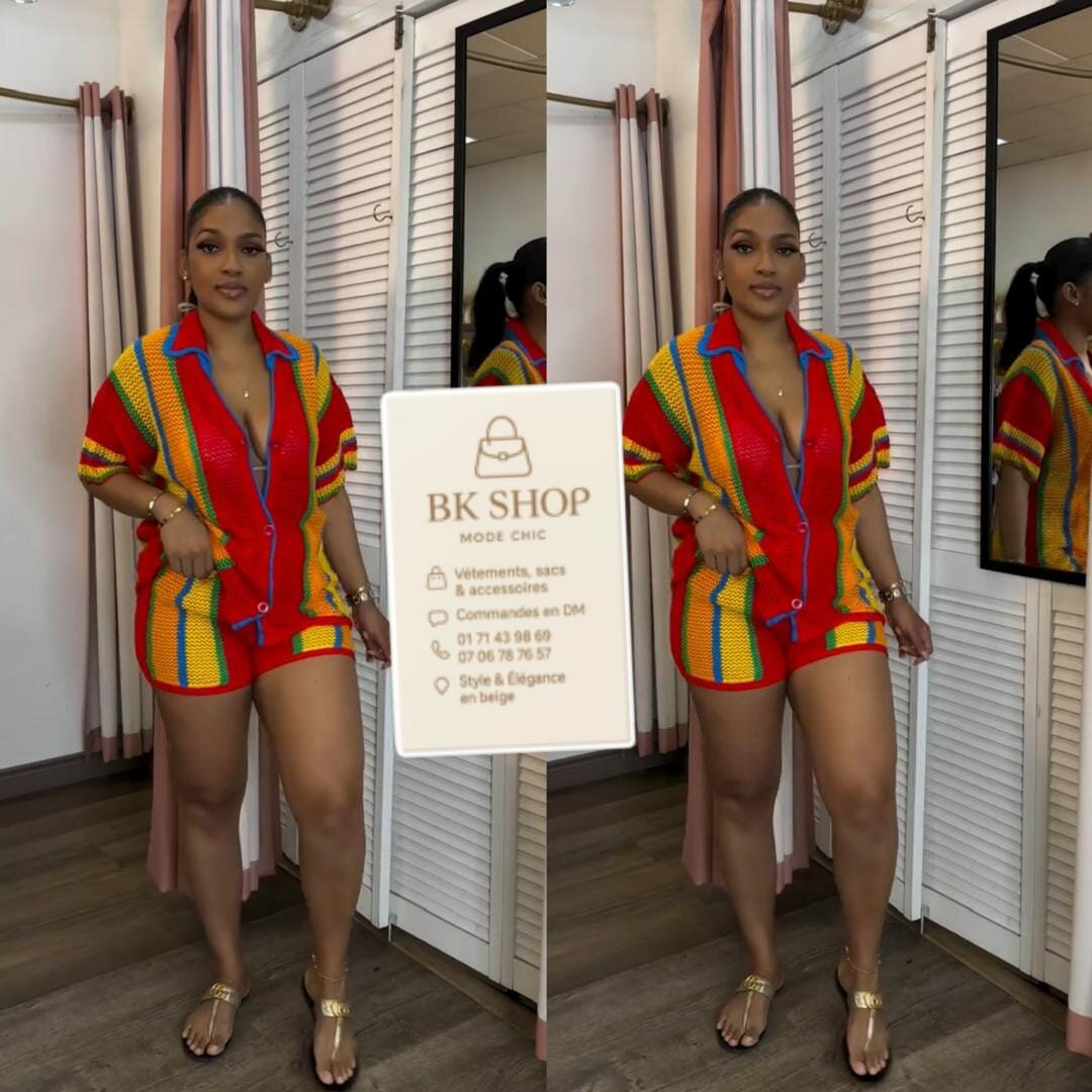 Robe Longue à Rayures Chic