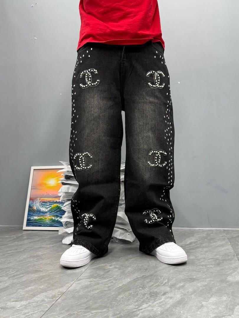 Jeans larges décontractés homme