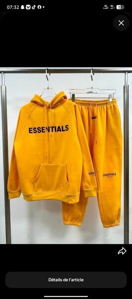 Survêtement Jaune Essentials